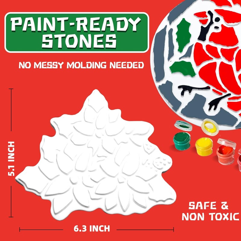 EggSun 8Pcs Stepping Stones Painting Crafts Kit for Kids 4 8 6, DIY Garden Stones Outdoor Paint Your Own Ceramic Unicorn Arts and Crafts for Boys Girls Ages 4 7 9 10 12 Christmas Birthday Gifts - Image 3